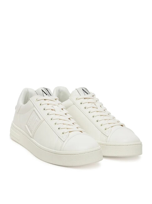 ARMANI EXCHANGE A|X Trampki z naszywką z logo z boku zwh/zwh - Buty męskie