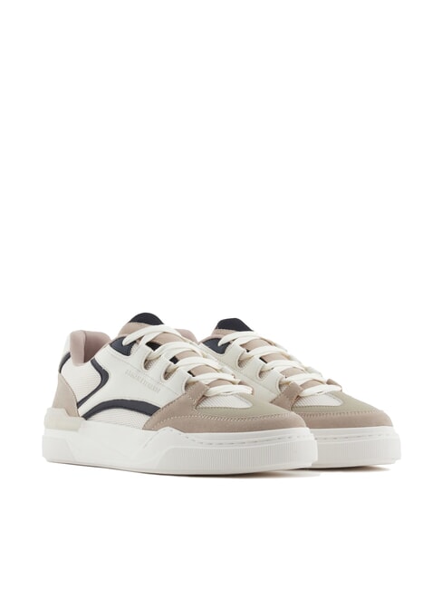 ARMANI EXCHANGE A|X Trampki z detalami ze skóry zamszowej plaza taupe+deep nav - Buty męskie