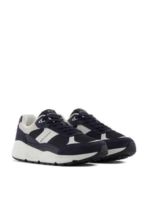 ARMANI EXCHANGE A|X Trampki z nadrukowanym logo z boku blah/och - Buty męskie