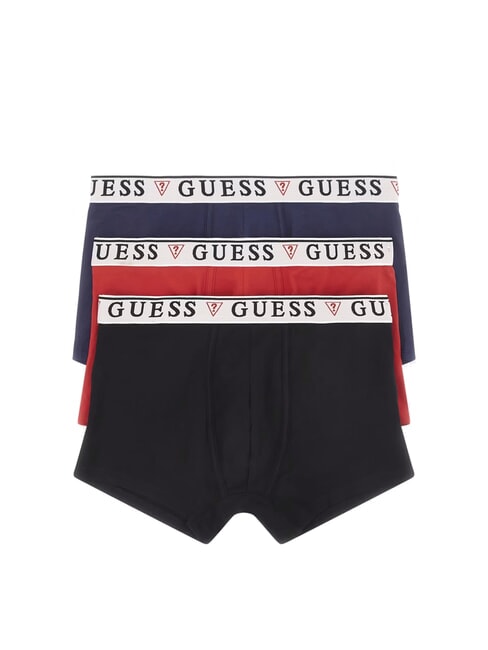GUESS BRIAN HERO 3 pary bokserek czarno-niebieskie połączenie - Majtki męskie