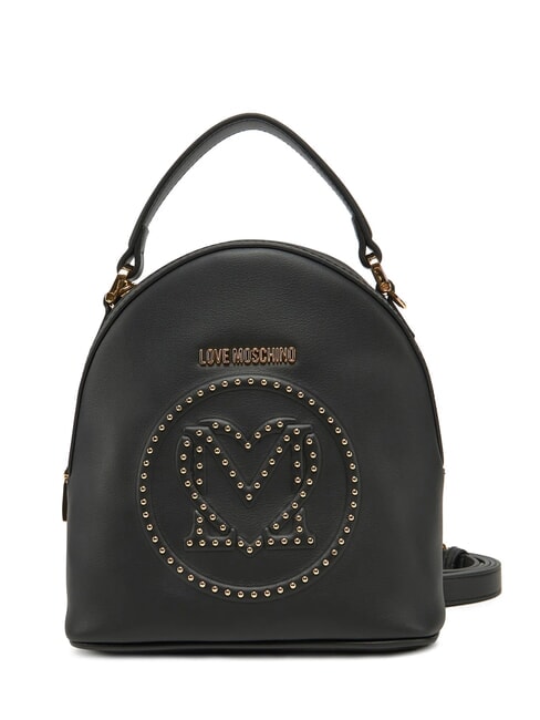 LOVE MOSCHINO SMART DAILY Mini plecak z ćwiekami Czarny - Torby damskie