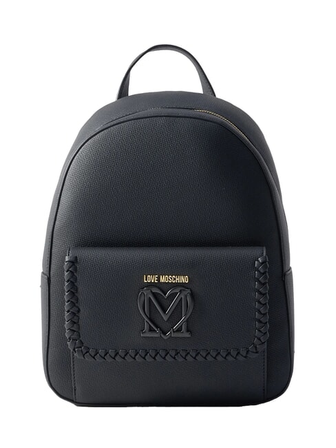 LOVE MOSCHINO BRAIDED Plecak z kieszenią Czarny - Torby damskie