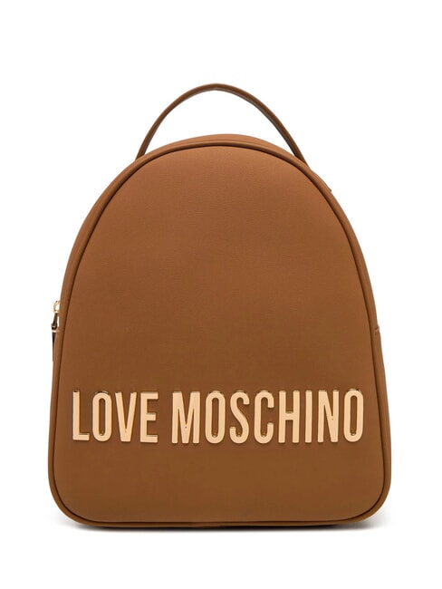 LOVE MOSCHINO LETTERING Plecak wielbłąd - Torby damskie