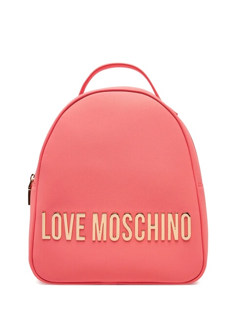 LOVE MOSCHINO LETTERING Plecak koral - Torby damskie