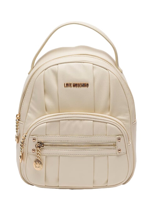 LOVE MOSCHINO BAGGY Plecak z kieszenią kość słoniowa - Torby damskie