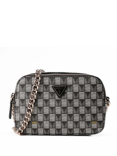GUESS G WAVE 2 Mała torba na ramię czarne logo - Torby damskie
