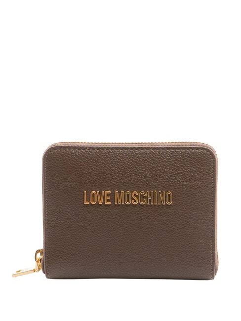 LOVE MOSCHINO LETTERING Portfel zapinany na zamek Boję się - Portfele damskie