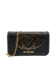 LOVE MOSCHINO LOGO Kopert&oacute;wka z paskiem na ramię Czarny - Torby damskie - 1
