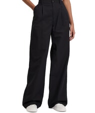 CALVIN KLEIN CK JEANS Spodnie chino z szerokimi i prostymi nogawkami - Spodnie damskie