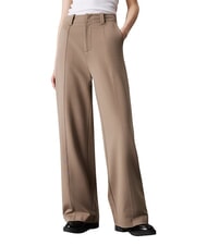 CALVIN KLEIN CK JEANS Spodnie jerseyowe z szerokimi nogawkami - Spodnie damskie