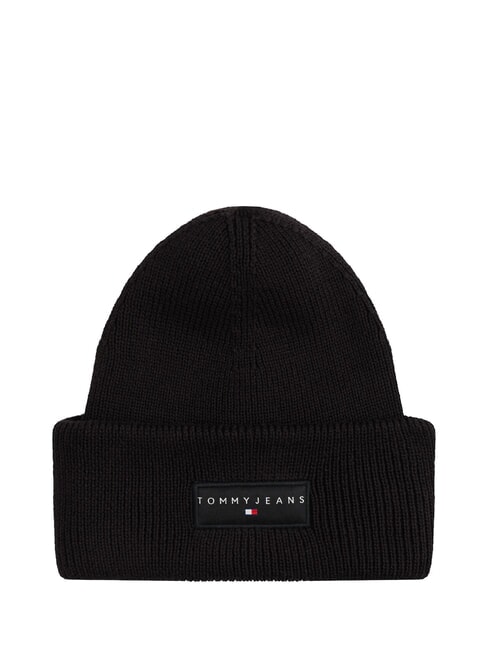 TOMMY HILFIGER TJM LINEAR LOGO Czapka bawełniana czarny - Włosy