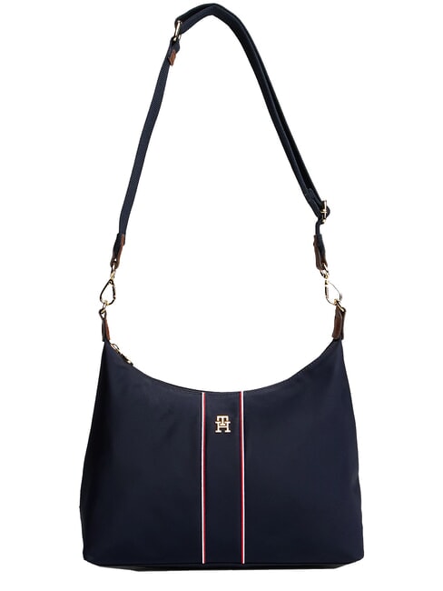 TOMMY HILFIGER POPETTE Torba na ramię kosmiczna niebieska korporacja - Torby damskie