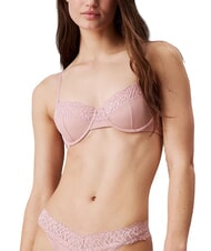 CALVIN KLEIN CK Biustonosz z fiszbinami i koronką - Biustonosze damskie