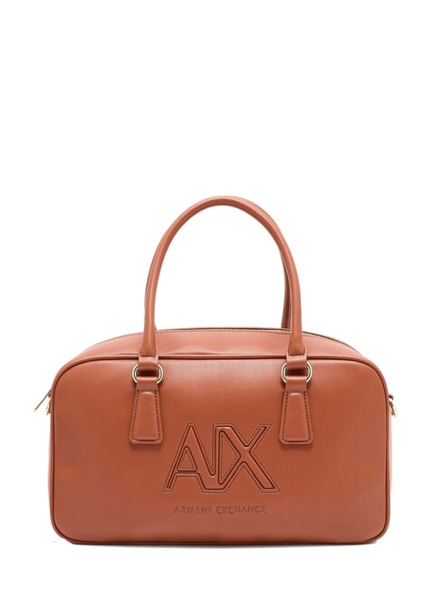 ARMANI EXCHANGE A|X BAULETTO  Torebka z paskiem na ramię skorupa kokosa - Torby damskie