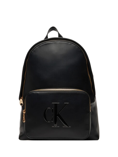 CALVIN KLEIN BOLD MONOGRAM Plecak damski na czarno - Torby damskie