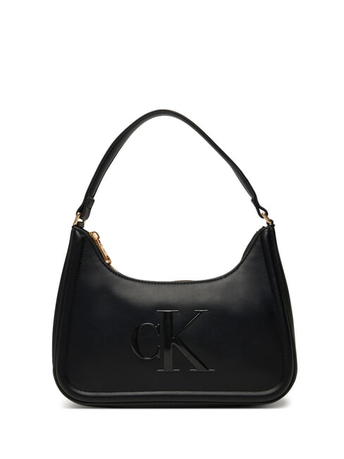 CALVIN KLEIN BOLD MONOGRAM Torba na ramię na czarno - Torby damskie