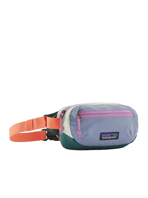 PATAGONIA TERRAVIA MINI Mała składana saszetka patchwork: błękit kapusty - Marsupium
