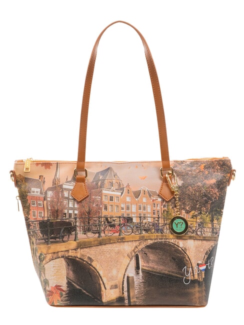 YNOT YESBAG Torba na zakupy jesienna rzeka - Torby damskie