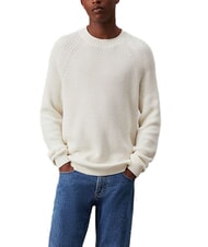CALVIN KLEIN CK JEANS Sweter żebrowany z okrągłym dekoltem - Koszulki męskie