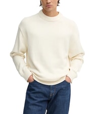 CALVIN KLEIN CK JEANS Luźny sweter z okrągłym dekoltem - Koszulki męskie