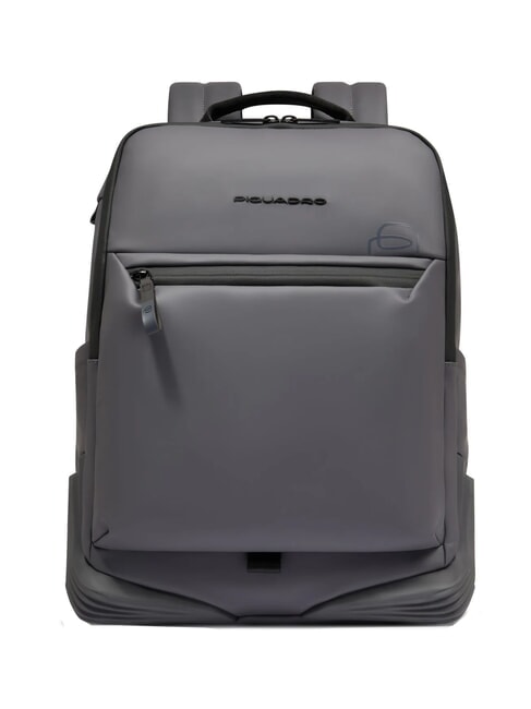 PIQUADRO CORNER SPECIALE GOMMATO  Plecak na laptopa 14" SZARY - Plecaki na laptopa do pracy
