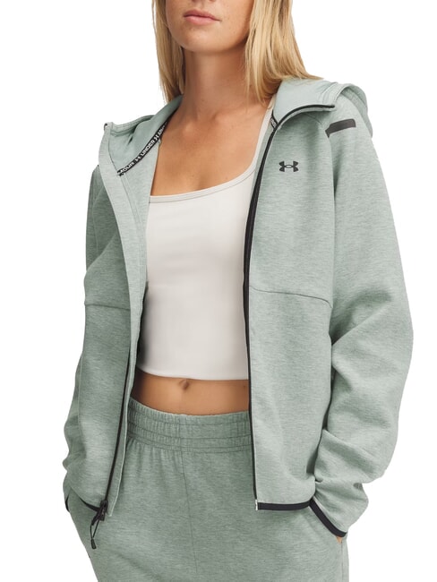 UNDER ARMOUR UNSTOPPABLE Bluza z kapturem zieleń krzemionkowa - Bluzy damskie