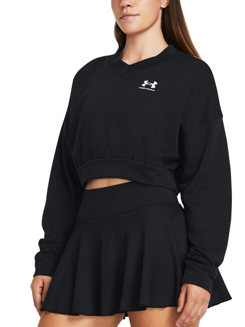 UNDER ARMOUR RIVAL TERRY Podkoszulek czarny - Bluzy damskie