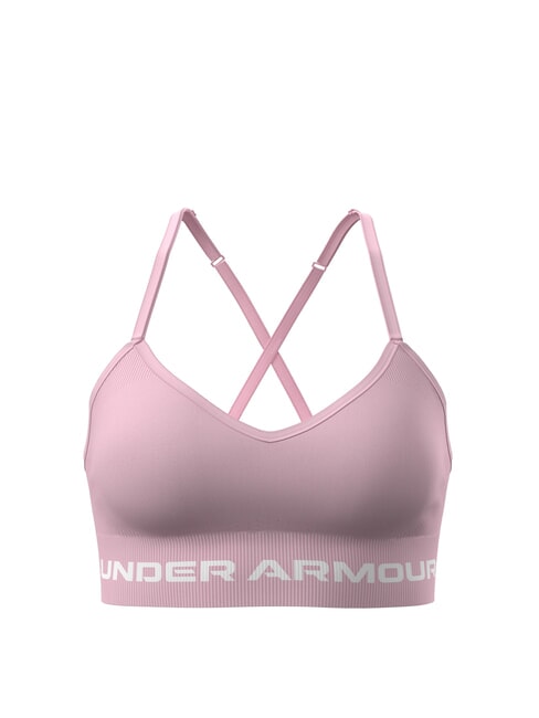 UNDER ARMOUR VANISH Biustonosz różowy prime - Biustonosze damskie