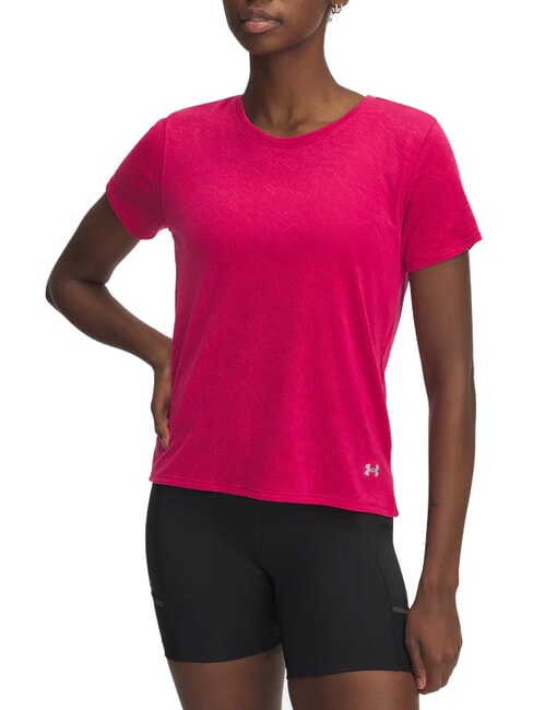 UNDER ARMOUR LAUNCH Koszulka cieniowana fuksja - Koszulki i topy damskie