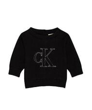 CALVIN KLEIN CK KIDS Sweter z okrągłym dekoltem dla noworodk&oacute;w ck czarny - Pajacyki i ubranka dla niemowląt - 1