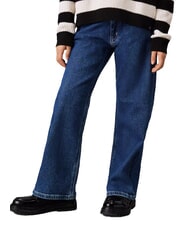 CALVIN KLEIN CK KIDS Jeansy dziewczęce z rozszerzanymi nogawkami - Spodnie dziecięce