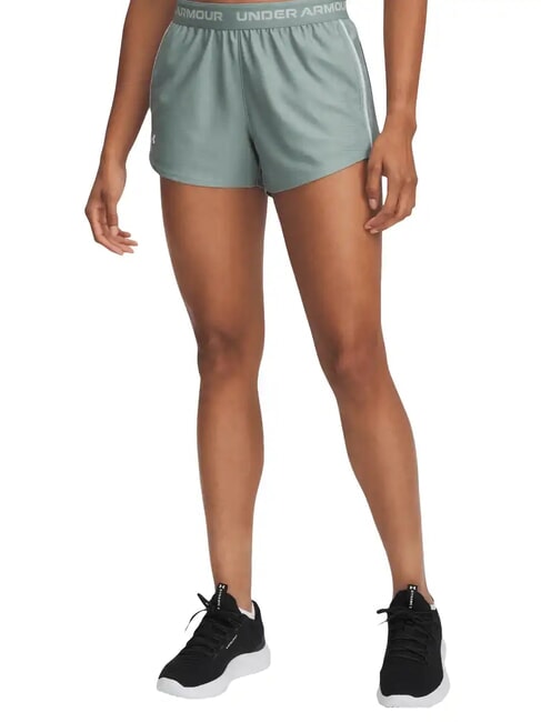 UNDER ARMOUR TECH PLAY UP Szorty zieleń krzemionkowa - Spodnie damskie