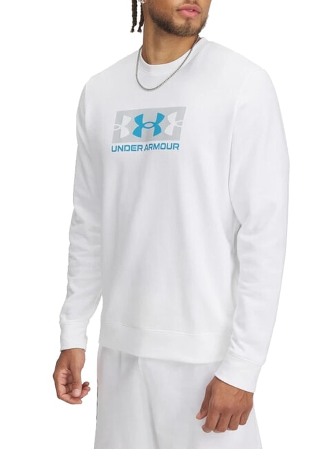 UNDER ARMOUR RIVAL TERRY Podkoszulek biały - Bluzy męskie