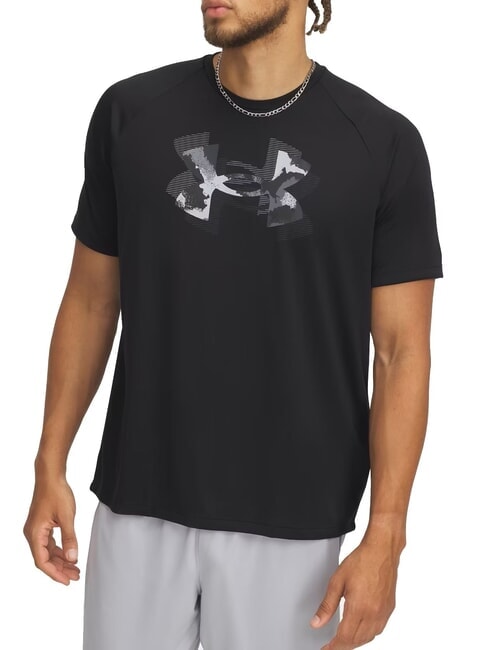 UNDER ARMOUR TECH PRINT Koszulka czarny - Koszulki męskie