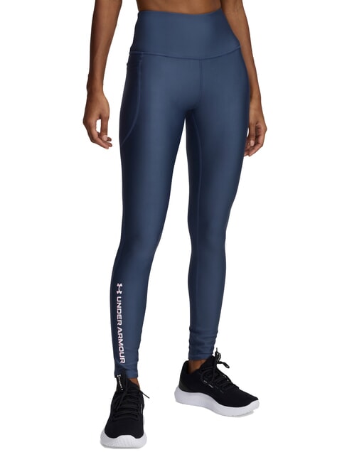 UNDER ARMOUR TECH BRANDED Legginsy ulewa szara - Spodnie damskie