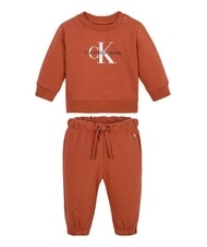 CALVIN KLEIN CK KIDS Bluza i spodnie dla dziecka kasztanowy - Pajacyki i ubranka dla niemowląt - 1