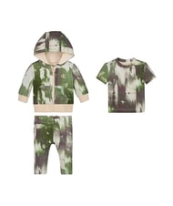 CALVIN KLEIN CK KIDS Zestaw prezentowy 3-częściowy: koszulka, spodnie i bluza dla noworodk&oacute;w holograficzny aop - Pajacyki i ubranka dla niemowląt - 1