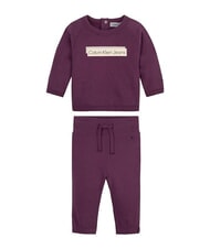 CALVIN KLEIN CK KIDS Bluza i spodnie dla dziecka amarant - Pajacyki i ubranka dla niemowląt - 1