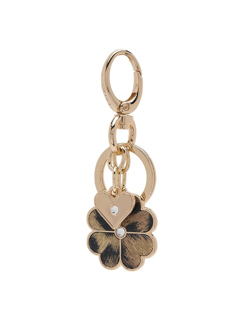 LIUJO FOUR-LEAF KEY RING Metalowy brelok z zawieszkami plama - Brelok