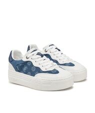 GUESS SWOLE2 Trampki na platformie z wstawkami z jeansu niebieski - Buty damskie - 1
