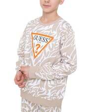 GUESS KIDS ACTIVE Bluza z okrągłym dekoltem i nadrukiem na całej powierzchni - Bluzy dziecięce