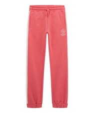 GUESS KIDS ACTIVE Spodnie dresowe typu jogger z paskami po bokach soczysty r&oacute;ż - Dresy dziecięce - 1