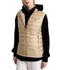 GUESS JEANS PUFFER Kurtka puchowa bez rękaw&oacute;w opalenizna safari - Kamizelka damska - 1