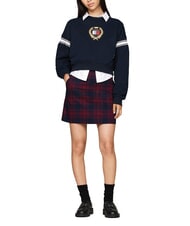 TOMMY HILFIGER TH JEANS Sp&oacute;dnica w kratę - Sp&oacute;dnice damskie