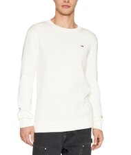 TOMMY HILFIGER TH JEANS  Bawełniany sweter z okrągłym dekoltem - Koszulki męskie