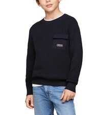 TOMMY HILFIGER TH KIDS Sweter bawełniany - Swetry dziecięce