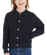 TOMMY HILFIGER TH KIDS Kardigan bawełniany pustynne niebo - Swetry dziecięce - 1