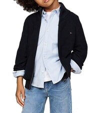 TOMMY HILFIGER TH KIDS Sweter z pełnym zamkiem błyskawicznym pustynne niebo - Swetry dziecięce - 1