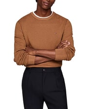 TOMMY HILFIGER TH  Sweter z okrągłym dekoltem khaki/wielokolorowy g&oacute;rski - Koszulki męskie - 1