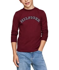 TOMMY HILFIGER TH KIDS Koszulka bawełniana z długim rękawem - Koszulka dziecięca